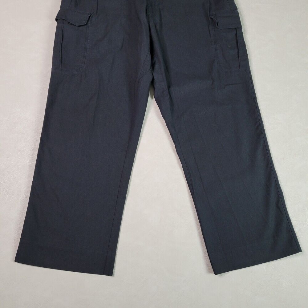 Spiewak Tactical Pants Mens 38×28 Black Utility Outdoor Zip Cargo Ripstop - Picture 2 of 12
